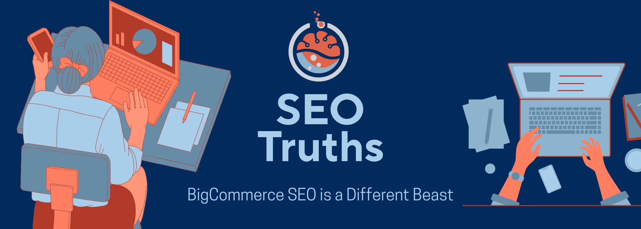 Article image for an article entitled The Advanced Guide to BigCommerce SEO | Technical Challenges & Modern Solutions